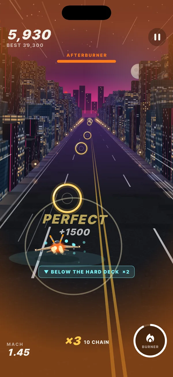 Afterburner through Neon City
