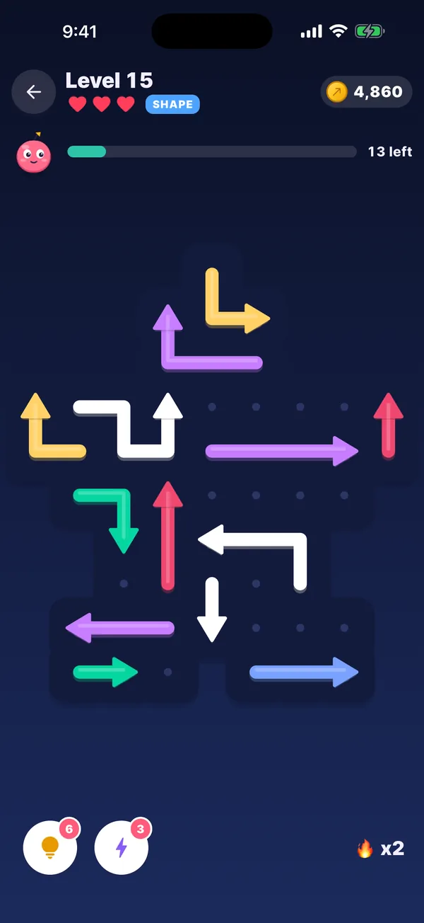 A star board in the Galaxy theme